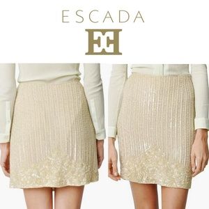 Escada Ivory Rock skirt 